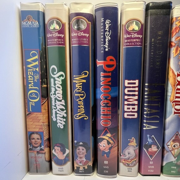 Walt Disney VHS Lot of 13 The Classics Black Diamond The Little Mermaid Banned - Picture 2 of 16